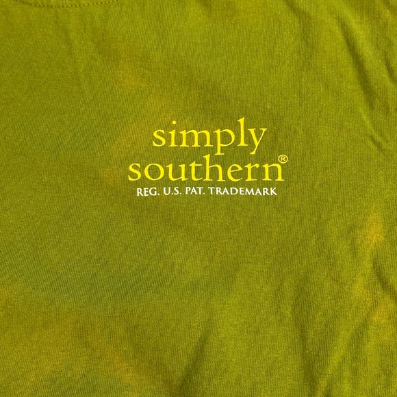 Simply Southern ‘Chin Up Buttercup’ Long Sleeve T-Shirt- Youth Small - Picture 3 of 6